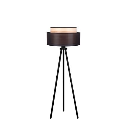 Duolla - Staande Lamp WOOD BOHO 1xE27/15W/230V diameter 45 cm zwart/beige