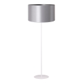Duolla - Stojací  lamp CANNES 1xE27/15W/230V diameter 45 cm zilver/wit