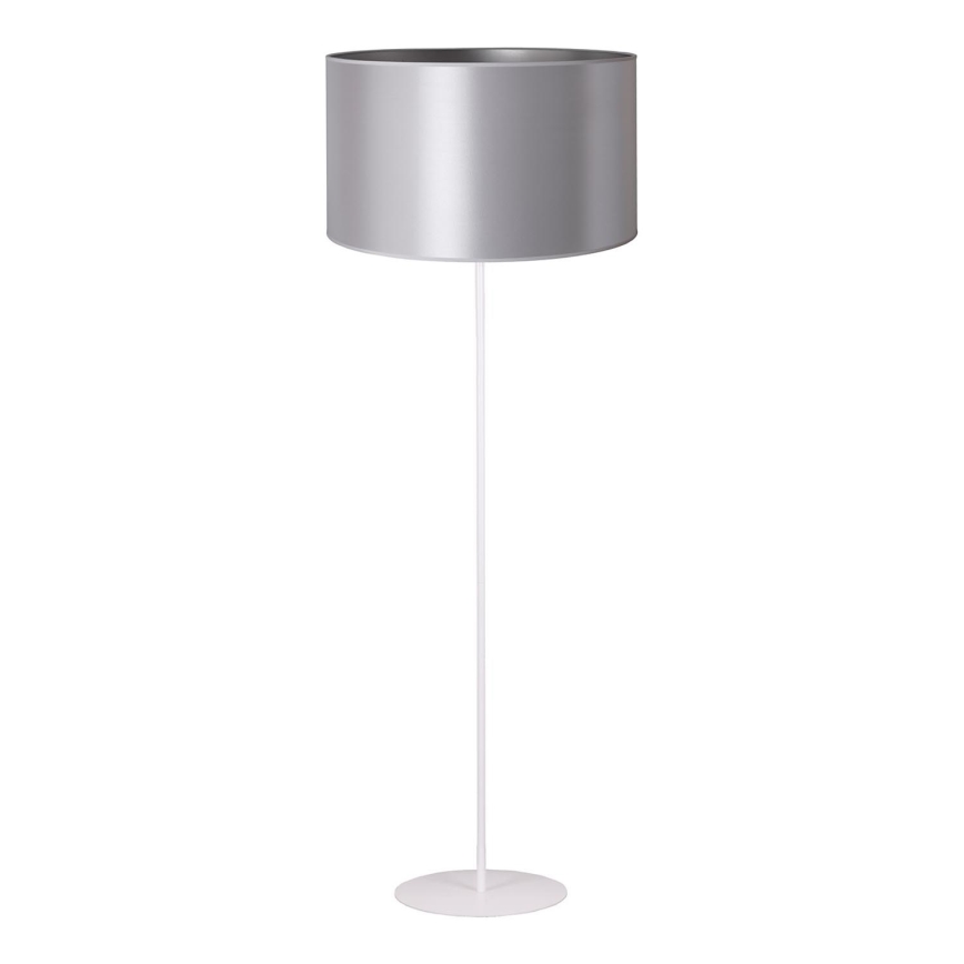 Duolla - Stojací  lamp CANNES 1xE27/15W/230V diameter 45 cm zilver/wit