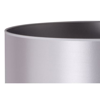 Duolla - Stojací  lamp CANNES 1xE27/15W/230V diameter 45 cm zilver/wit