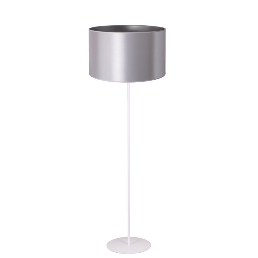 Duolla - Stojací  lamp CANNES 1xE27/15W/230V diameter 45 cm zilver/wit