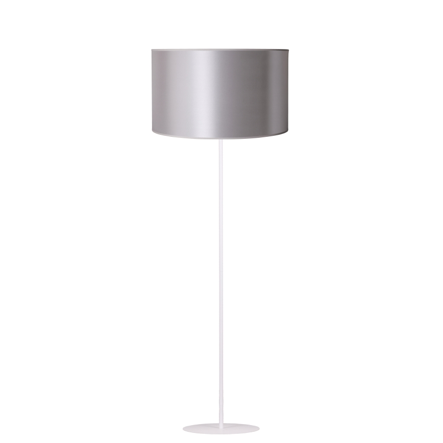 Duolla - Stojací  lamp CANNES 1xE27/15W/230V diameter 45 cm zilver/wit