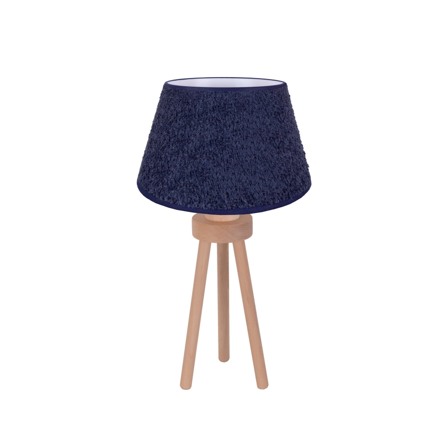 Duolla - Tafellamp BOUCLE 1xE27/15W/230V diameter 28 cm blauw/hout
