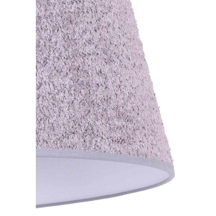 Duolla - Tafellamp BOUCLE 1xE27/15W/230V diameter 28 cm grijs/hout