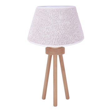 Duolla - Tafellamp BOUCLE 1xE27/15W/230V diameter 28 cm wit/hout