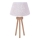 Duolla - Tafellamp BOUCLE 1xE27/15W/230V diameter 28 cm wit/hout