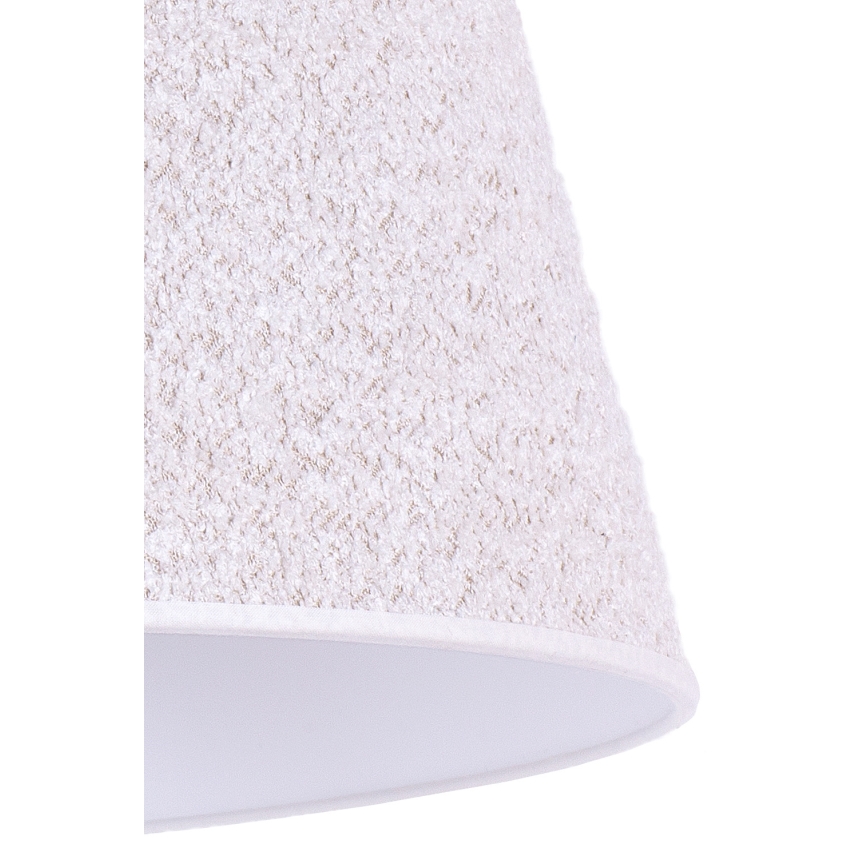 Duolla - Tafellamp BOUCLE 1xE27/15W/230V diameter 28 cm wit/hout