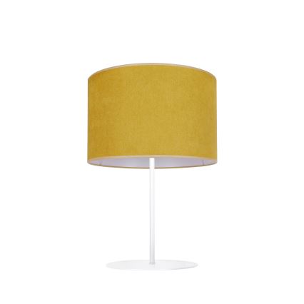 Duolla - Tafellamp BRISTOL 1xE14/15W/230V diameter 17,5 cm geel/wit