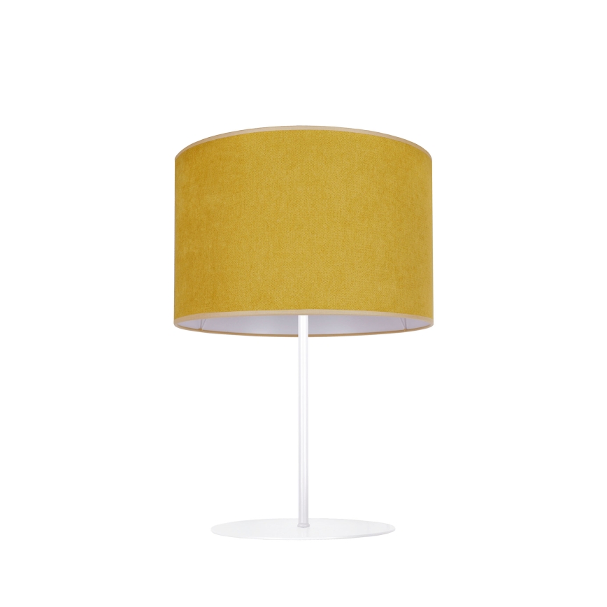 Duolla - Tafellamp BRISTOL 1xE14/15W/230V diameter 17,5 cm geel/wit