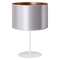 Duolla - Tafellamp CANNES 1xE14/15W/230V 20 cm zilver/koper/wit