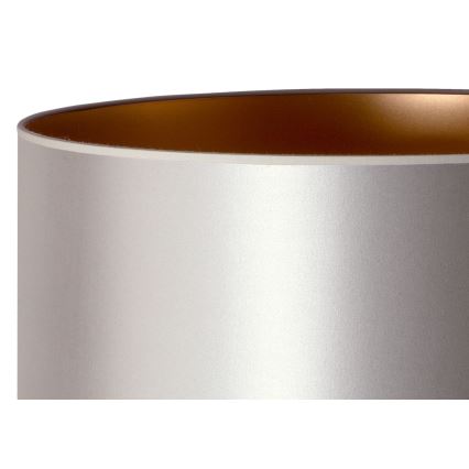 Duolla - Tafellamp CANNES 1xE14/15W/230V diameter 20 cm zilver/koper/wit