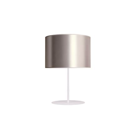 Duolla - Tafellamp CANNES 1xE14/15W/230V diameter 20 cm zilver/koper/wit