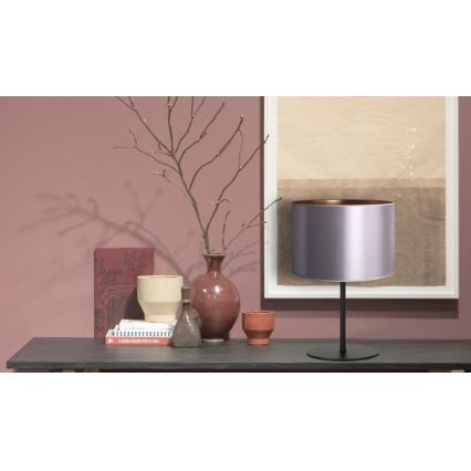 Duolla - Tafellamp CANNES 1xE14/15W/230V diameter 20 cm zilver/koper/zwart