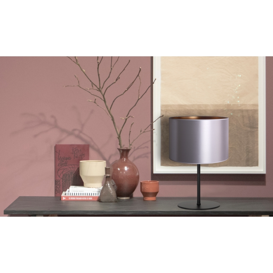 Duolla - Tafellamp CANNES 1xE14/15W/230V diameter 20 cm zilver/koper/zwart