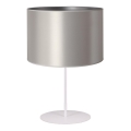 Duolla - Tafellamp CANNES 1xE14/15W/230V diameter 20 cm zilver/wit