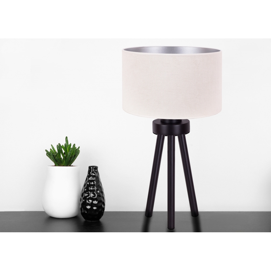 Duolla - Tafellamp LYON 1xE27/15W/230V diameter 30 cm crème