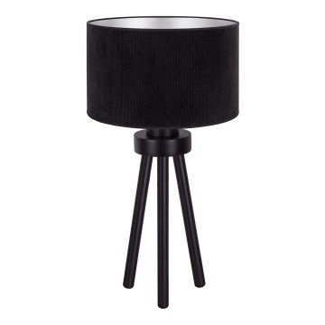 Duolla - Tafellamp LYON 1xE27/15W/230V diameter 30 cm zwart