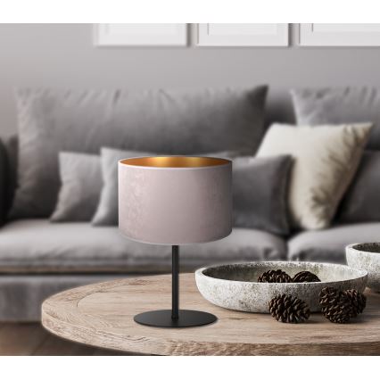 Duolla - Tafellamp ROLLER 1xE14/15W/230V diameter 20 cm grijs/goud