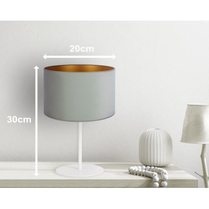 Duolla - Tafellamp ROLLER 1xE14/15W/230V diameter 20 cm licht groen/goud