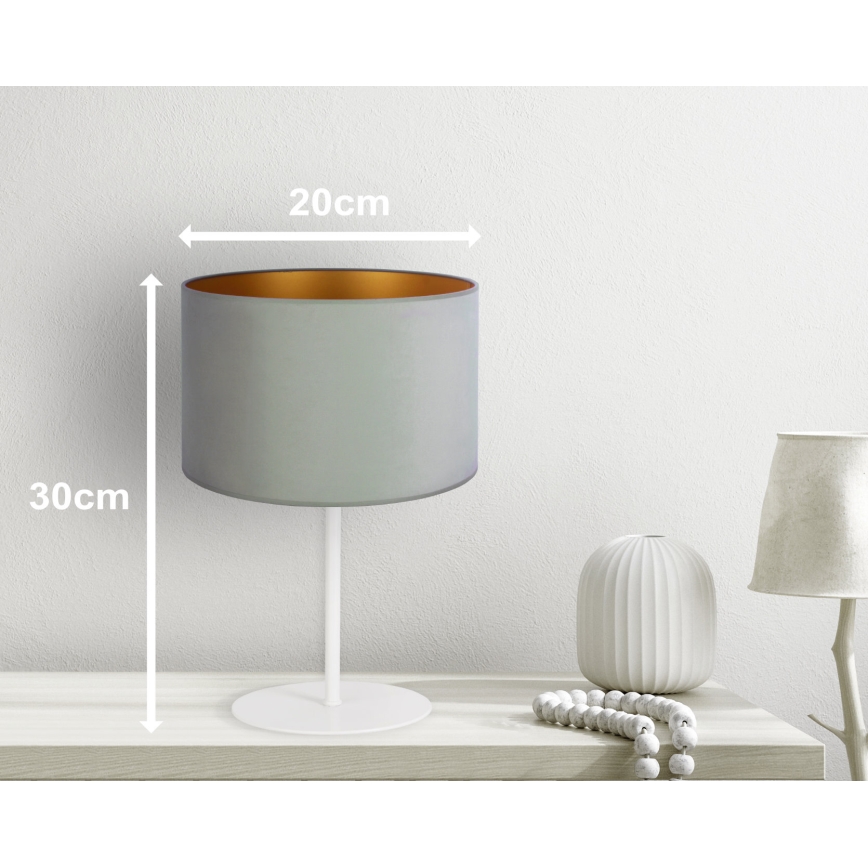 Duolla - Tafellamp ROLLER 1xE14/15W/230V diameter 20 cm licht groen/goud
