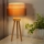 Duolla - Tafellamp WOOD BOHO 1xE27/15W/230V diameter 25 cm koper/bruin/beige