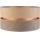 Duolla - Universele lampenkap DUO E27 diameter 40 cm beige/grijs/goud