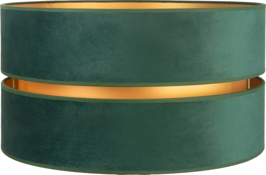 Duolla - Universele lampenkap DUO E27 diameter 40 cm groen/goud