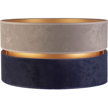 Duolla - Universele lampenkap DUO E27 pr. 40 cm grijs/blauw/goud