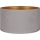 Duolla - Universele lampenkap VELVET E27 diameter 35 cm grijs/goud