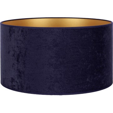 Duolla - Universele lampenkap VELVET E27 pr. 35 cm blauw/goud