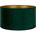 Duolla - Universele lampenkap VELVET E27 pr. 35 cm groen/goud