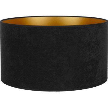 Duolla - Universele lampenkap VELVET E27 pr. 35 cm zwart/goud