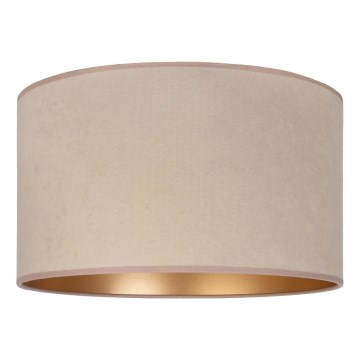 Duolla - Universele lampenkap VELVET E27 Ø 35 cm beige/goud