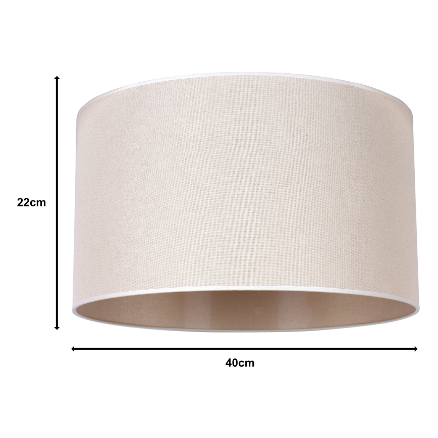 Duolla - Universele ROLLER lampenkap E27 pr. 40 cm beige