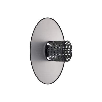 Duolla - Wandlamp TOKYO RATTAN 1xE27/15W/230V diameter 50 cm zilver/zwart