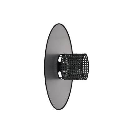 Duolla - Wandlamp TOKYO RATTAN 1xE27/15W/230V diameter 50 cm zilver/zwart