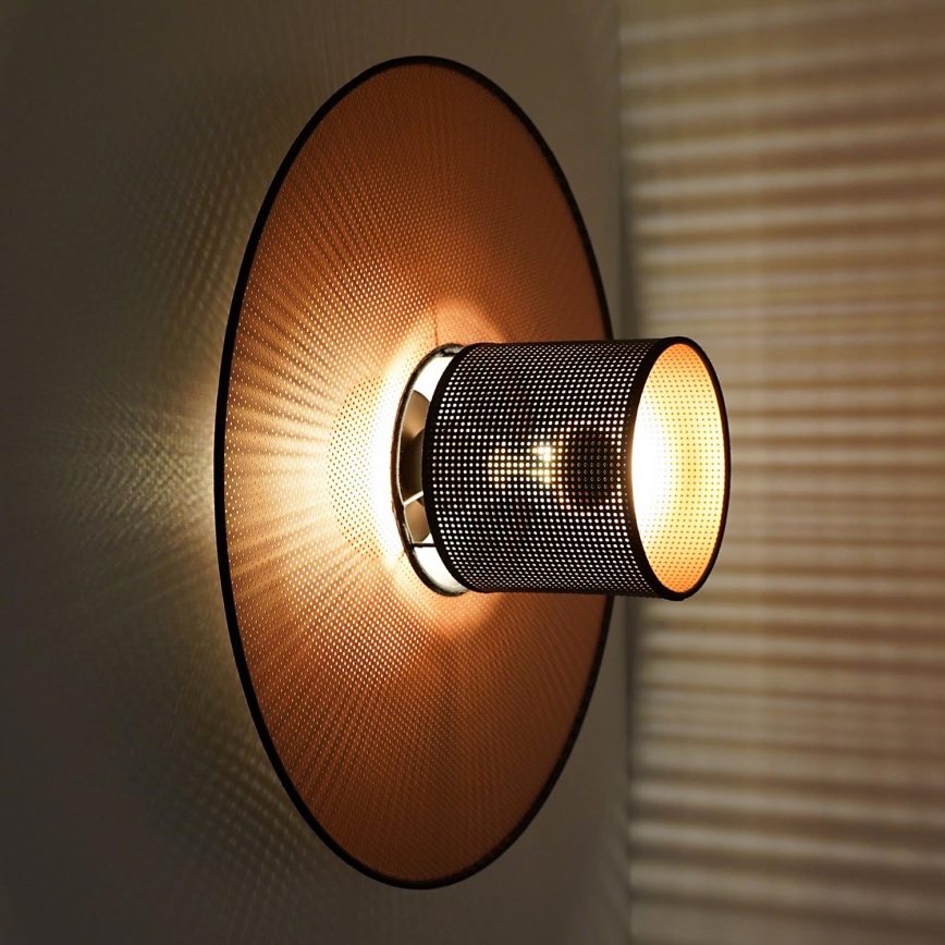 Duolla - Wandlamp TOKYO SHINY 1xE27/15W/230V diameter 50 cm koper/zwart