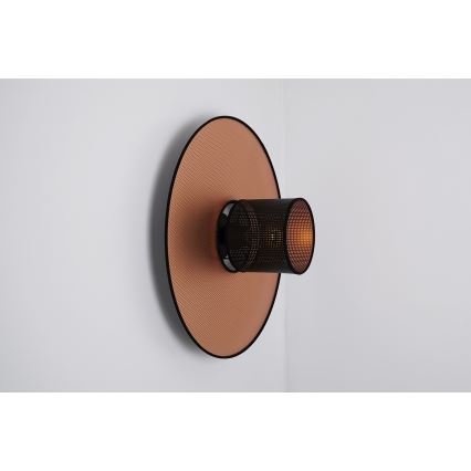 Duolla - Wandlamp TOKYO SHINY 1xE27/15W/230V diameter 50 cm koper/zwart
