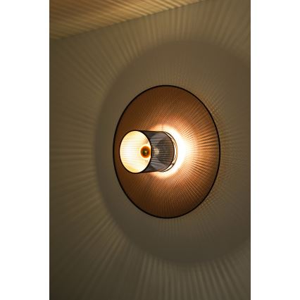 Duolla - Wandlamp TOKYO SHINY 1xE27/15W/230V diameter 50 cm koper/zwart