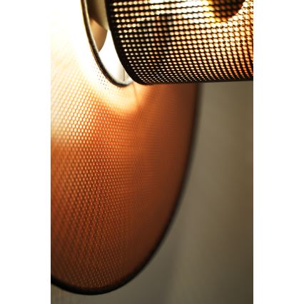 Duolla - Wandlamp TOKYO SHINY 1xE27/15W/230V diameter 50 cm koper/zwart