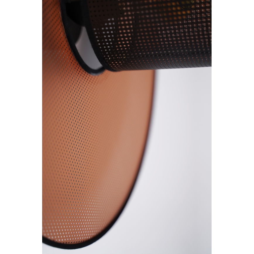 Duolla - Wandlamp TOKYO SHINY 1xE27/15W/230V diameter 50 cm koper/zwart
