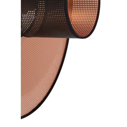 Duolla - Wandlamp TOKYO SHINY 1xE27/15W/230V diameter 50 cm koper/zwart