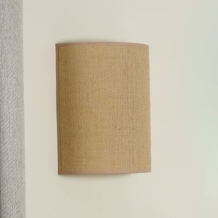 Duolla - Wandlamp YUTE 1xE27/15W/230V diameter 20 cm bruin