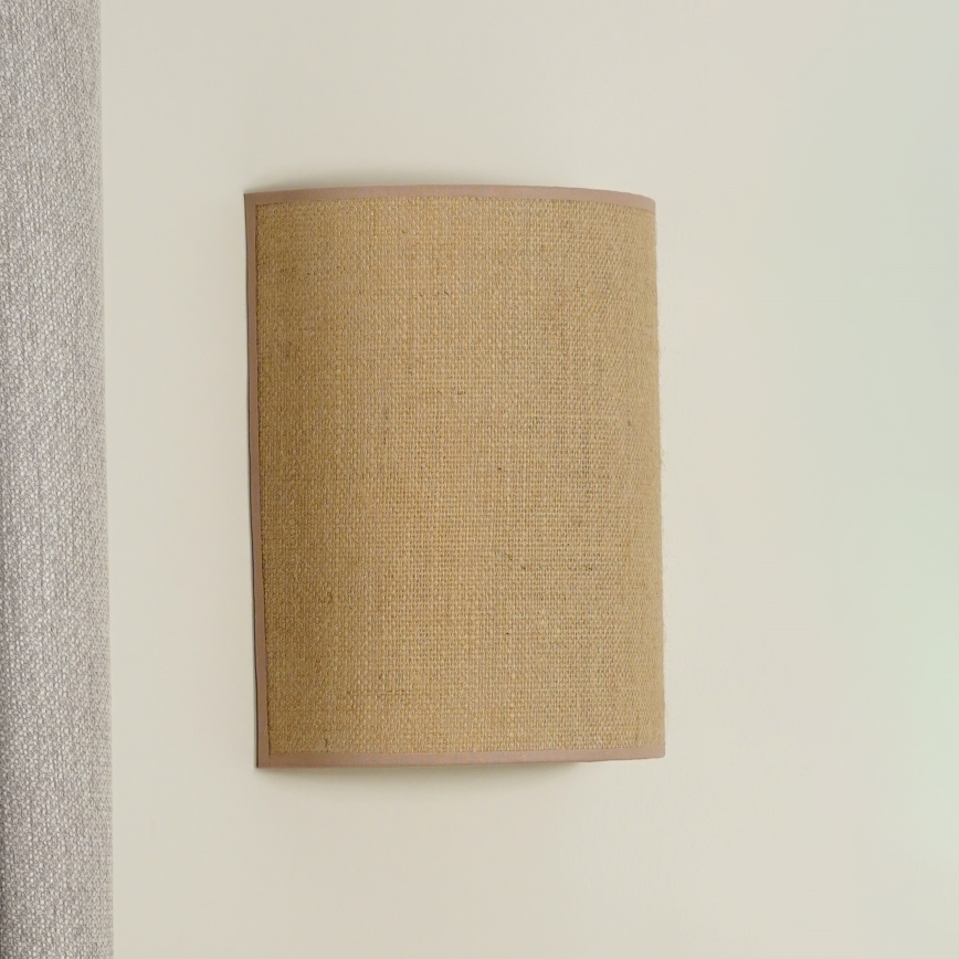 Duolla - Wandlamp YUTE 1xE27/15W/230V diameter 20 cm bruin