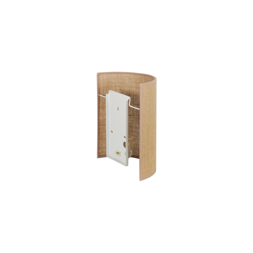 Duolla - Wandlamp YUTE 1xE27/15W/230V diameter 20 cm bruin