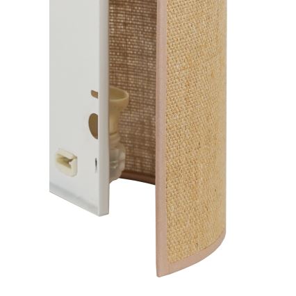 Duolla - Wandlamp YUTE 1xE27/15W/230V diameter 20 cm bruin