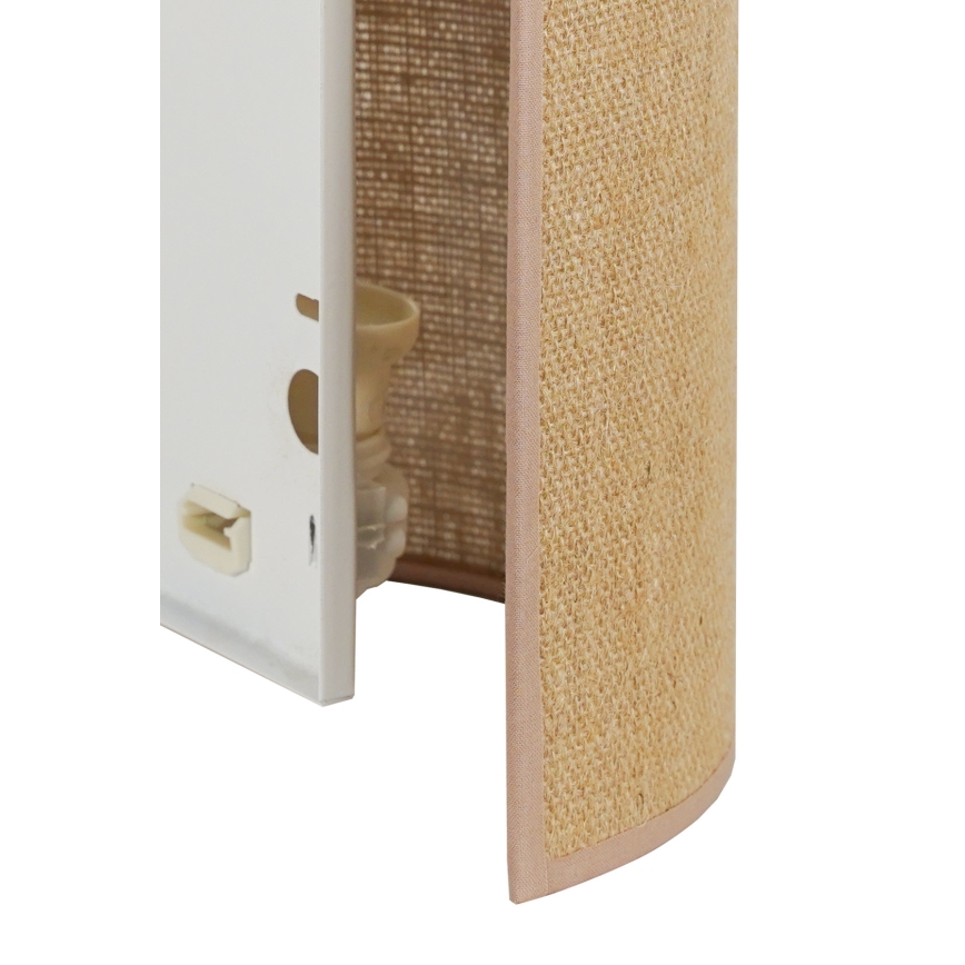 Duolla - Wandlamp YUTE 1xE27/15W/230V diameter 20 cm bruin