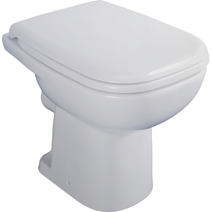 Duravit 21080900002 - Staand toilet D-CODE keramiek/glanzend wit