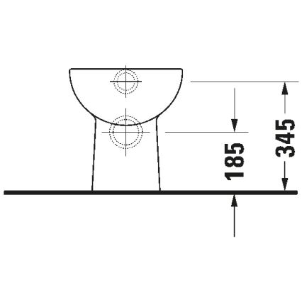 Duravit 21080900002 - Staand toilet D-CODE keramiek/glanzend wit