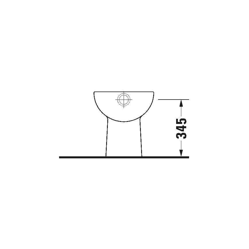 Duravit 21100100002 - Staand toilet D-CODE keramiek/hoogglans wit
